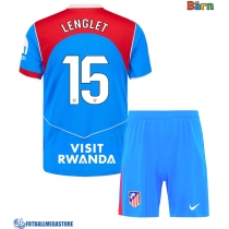 Fotballdrakt Barn Atletico Madrid Clement Lenglet #15 Tredjedraktsett 2025-26 Kortermet (+ Korte bukser)